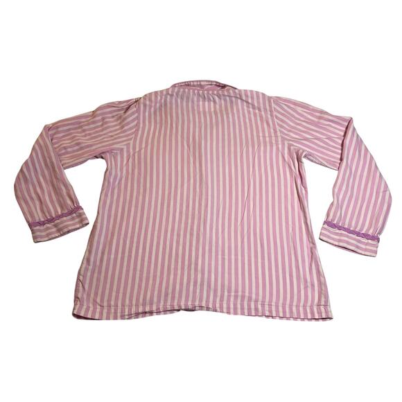 Victoria's Secret Stripe Pajama Set Size Large Cotton Loungewear Casual Colorful - Picture 3 of 13